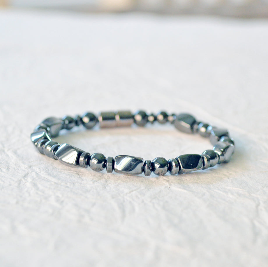 Magnetic Hematite Healing Bracelet Natural Pain Relief Style